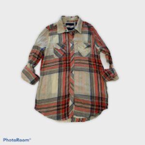 Arizona Jean Co Plaid Snap Front